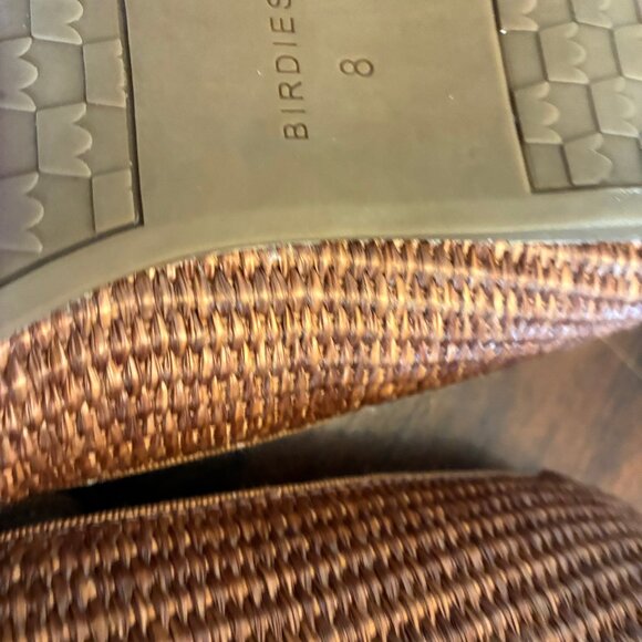 Birdies The Starling Raffia Light Brown Woven Flats Size 8 - Picture 12 of 15